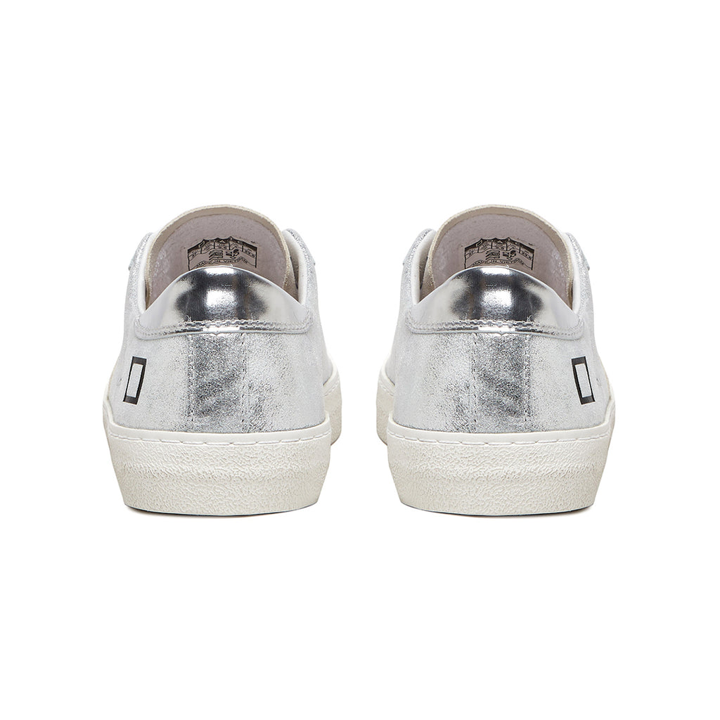 D.A.T.E Hill Low Stardust Silver Sneakers