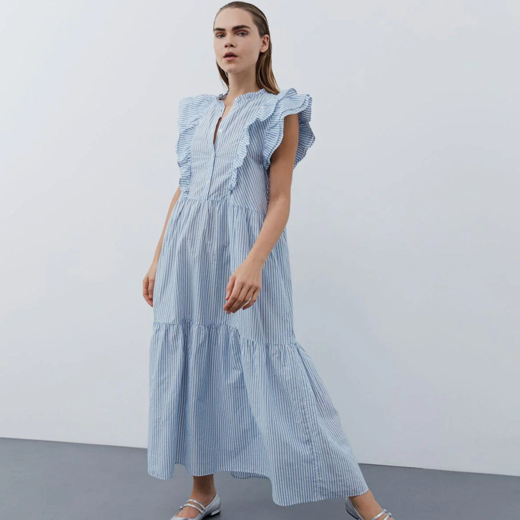 Sofie Schnoor Blue Striped Dress - Jo And Co Sofie Schnoor Blue Striped Dress - Sofie Schnoor