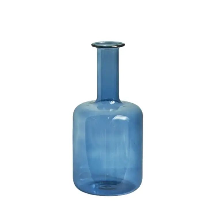 Blue Glass Decorative Bud Flower Vase - Jo & Co HomeBlue Glass Decorative Bud Flower VaseIvore. Group