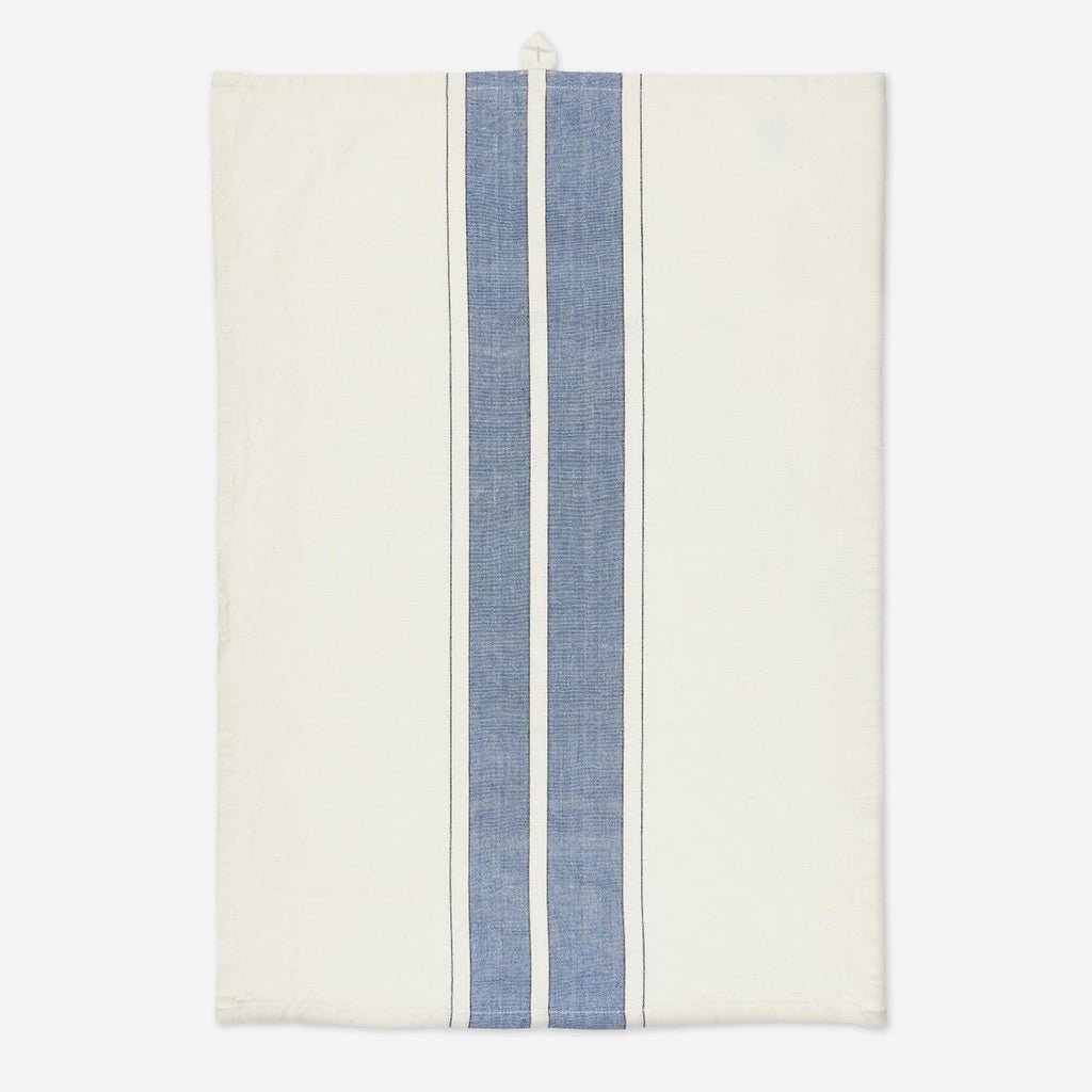 Blue & Thin Black Stripe Cotton Tea Towel - Jo & Co HomeBlue & Thin Black Stripe Cotton Tea TowelIb Laursen