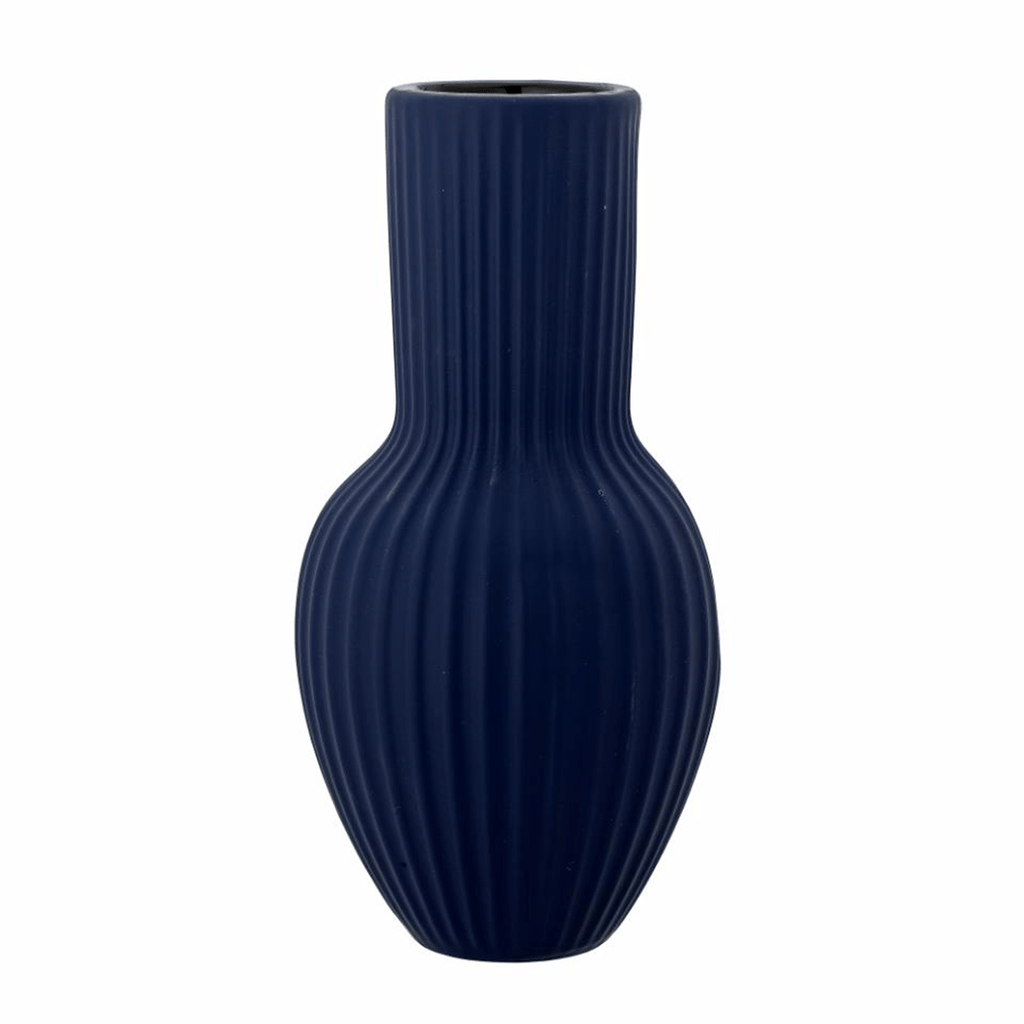 Christal Blue Stoneware Vase - Jo & Co HomeChristal Blue Stoneware VaseBloomingville