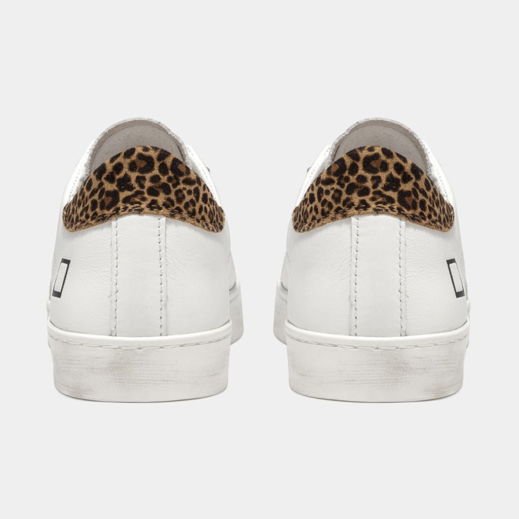 D.A.T.E Hill Low Calf White Leopard Sneakers - Jo & Co HomeD.A.T.E Hill Low Calf White Leopard SneakersD.A.T.E