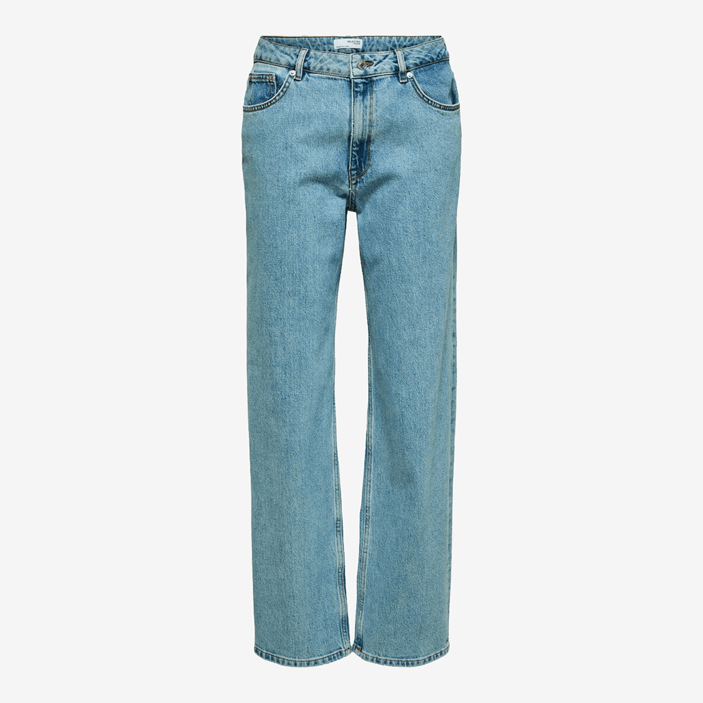 Selected Femme Annie Low Waist Loose Light Blue Jeans - Jo & Co HomeSelected Femme Annie Low Waist Loose Light Blue JeansSelected Femme