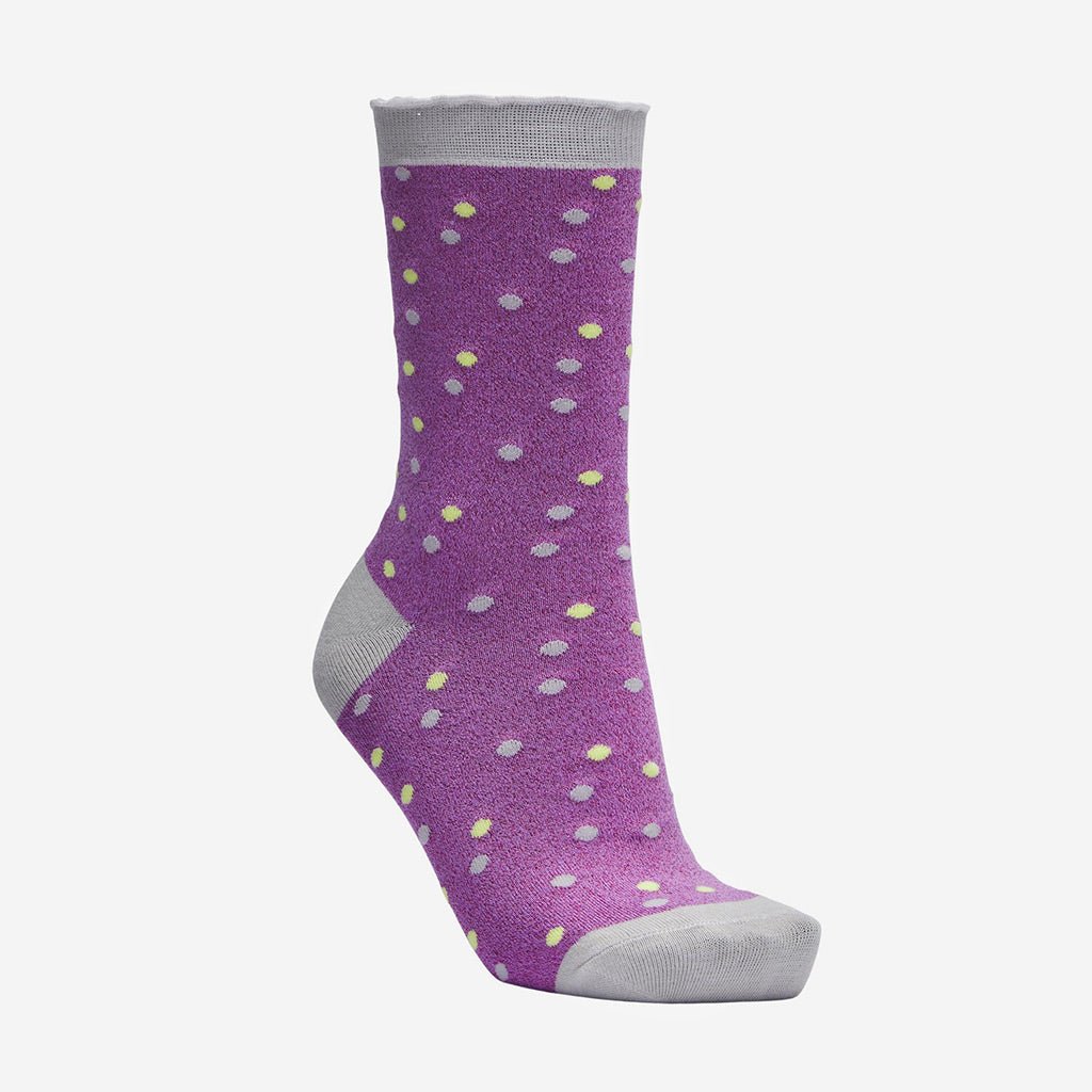 Selected Femme Vida African Violet Dots Socks - Jo & Co HomeSelected Femme Vida African Violet Dots SocksSelected Femme