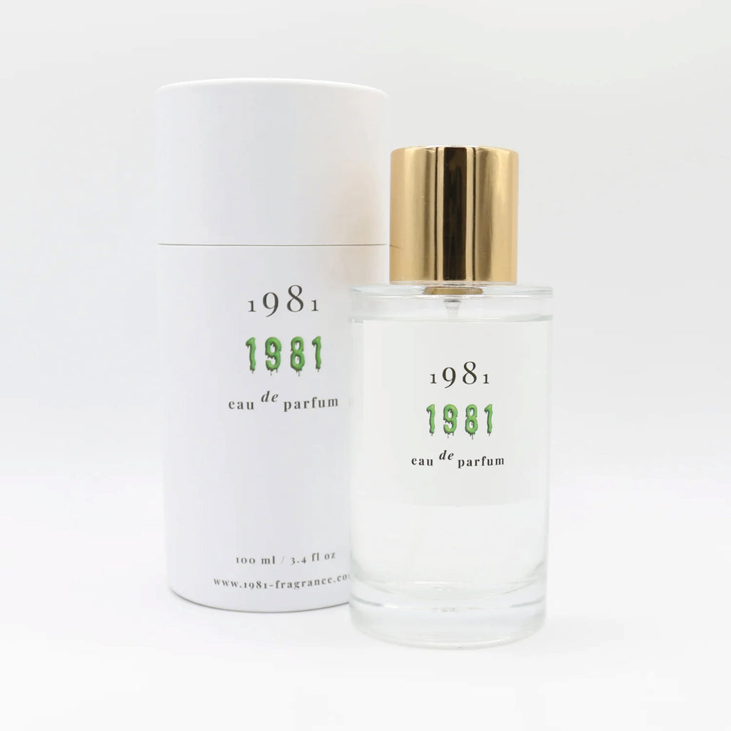 Perfume bottle labeled '1981'.
1981 Eau de Parfum 1981 Fragrance - Jo And Co 1981 Eau de Parfum 1981 Fragrance - 1981