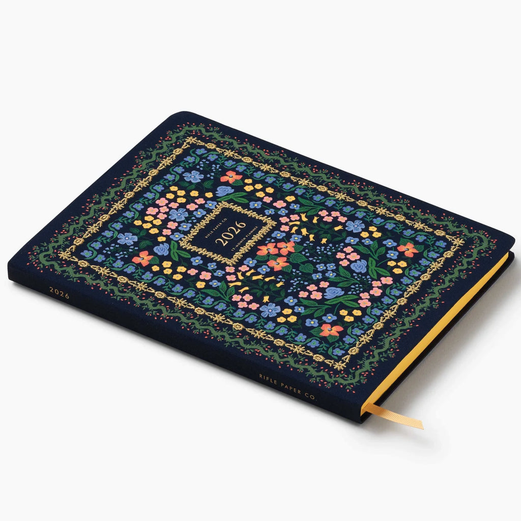 2026 Wildwood 12-Month Embroidered Bookbound Planner - Jo And Co 2026 Wildwood 12-Month Embroidered Bookbound Planner - Rifle Paper Co