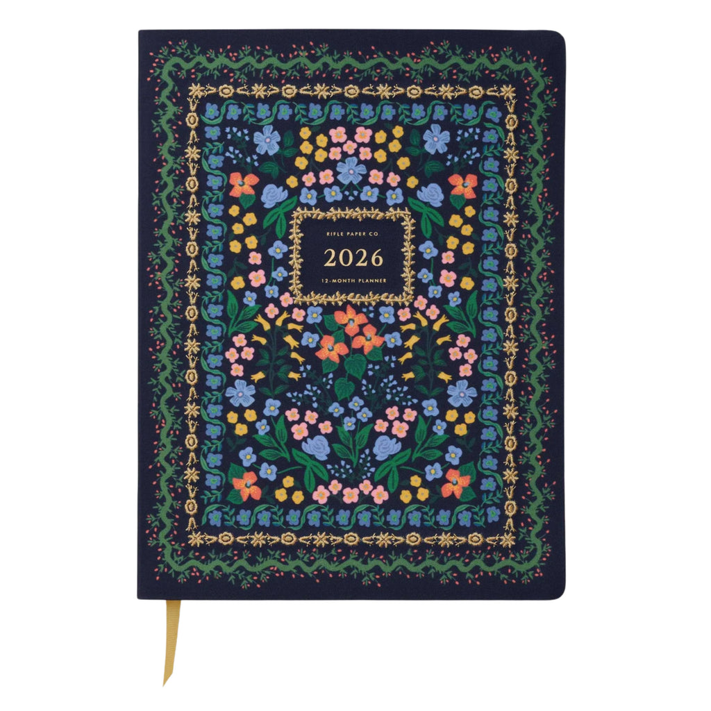 2026 Wildwood 12-Month Embroidered Bookbound Planner - Jo And Co 2026 Wildwood 12-Month Embroidered Bookbound Planner - Rifle Paper Co