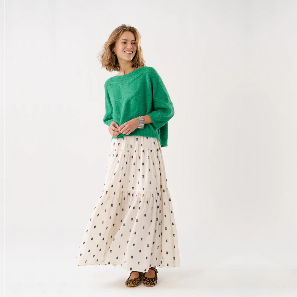 Lolly's Laundry Creme Sunset Maxi Skirt