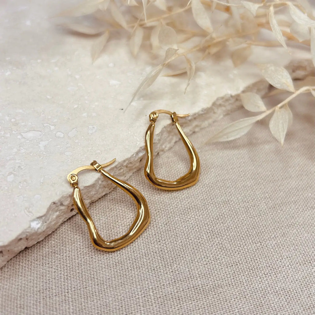 Abstract Hoop Earrings - Jo And Co Abstract Hoop Earrings