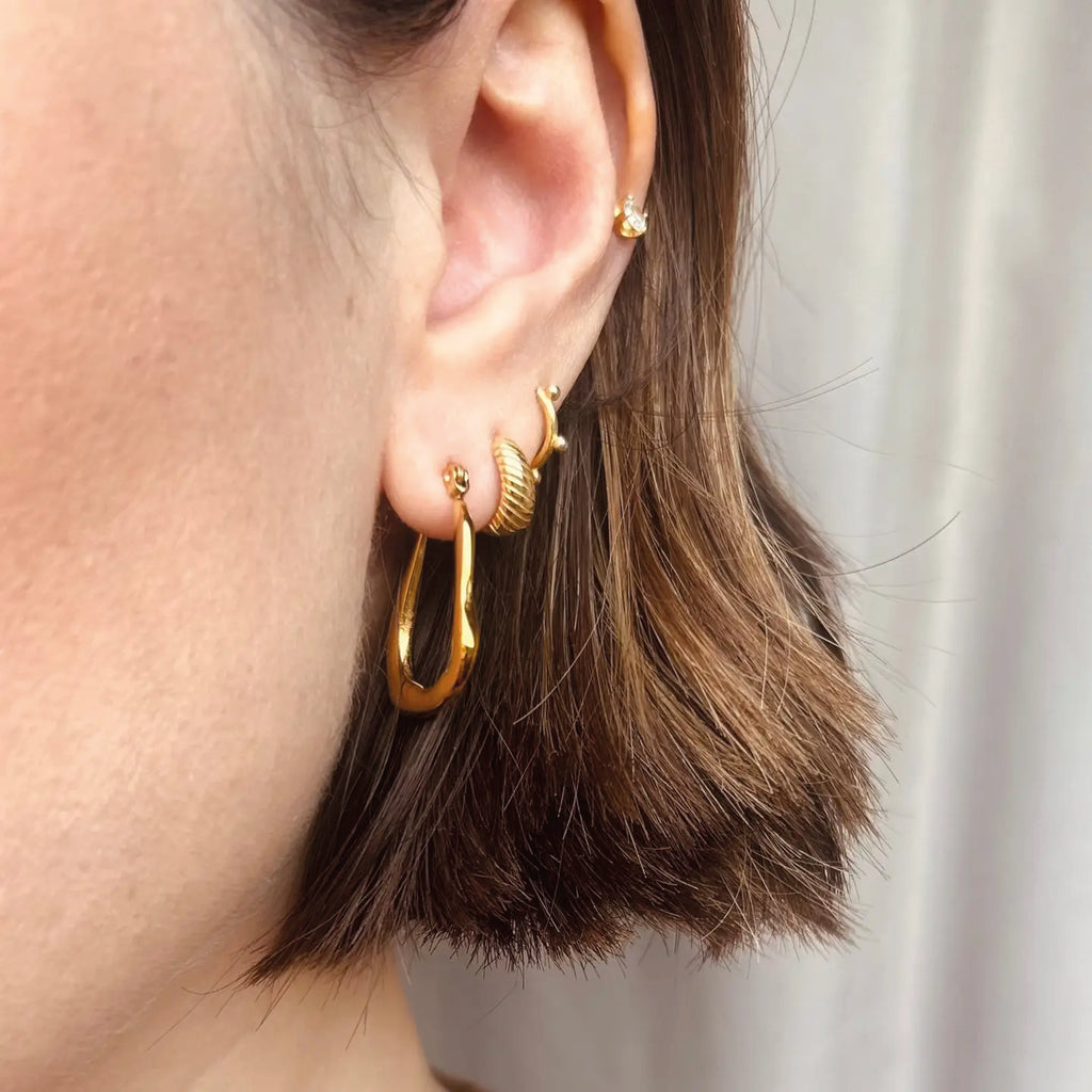 Abstract Hoop Earrings - Jo And Co Abstract Hoop Earrings