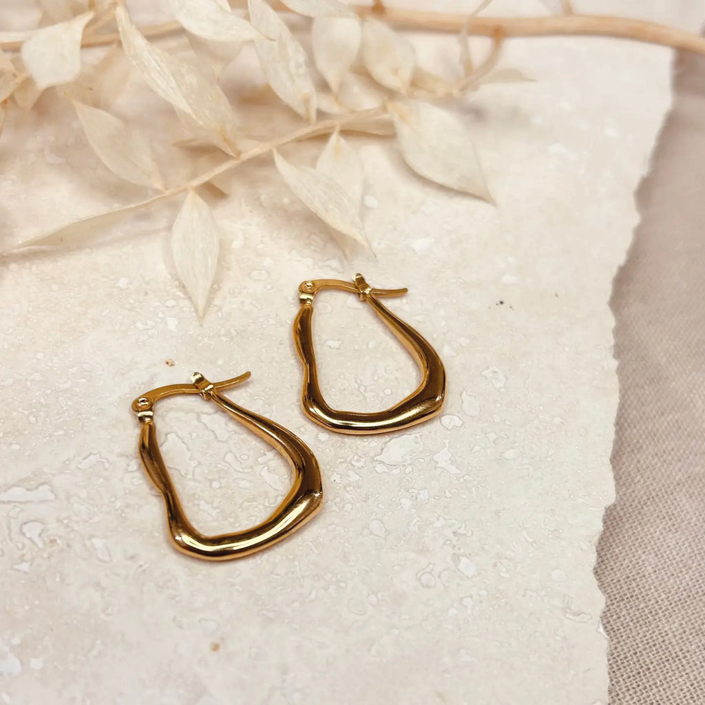 Abstract Hoop Earrings - Jo And Co Abstract Hoop Earrings