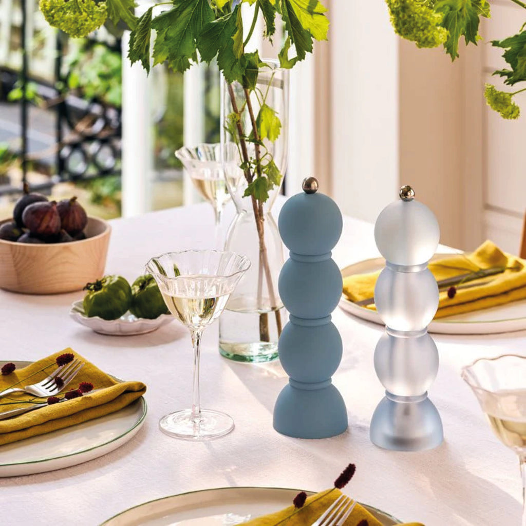 Addison Ross Scandi Chambray Bobbin Salt or Pepper Mill - Jo And Co Addison Ross Scandi Chambray Bobbin Salt or Pepper Mill - Addison Ross