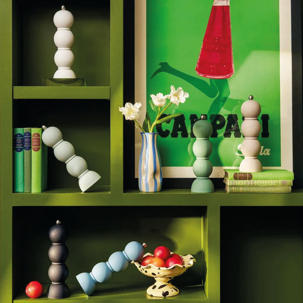 Addison Ross Scandi Chambray Bobbin Salt or Pepper Mill - Jo And Co Addison Ross Scandi Chambray Bobbin Salt or Pepper Mill - Addison Ross