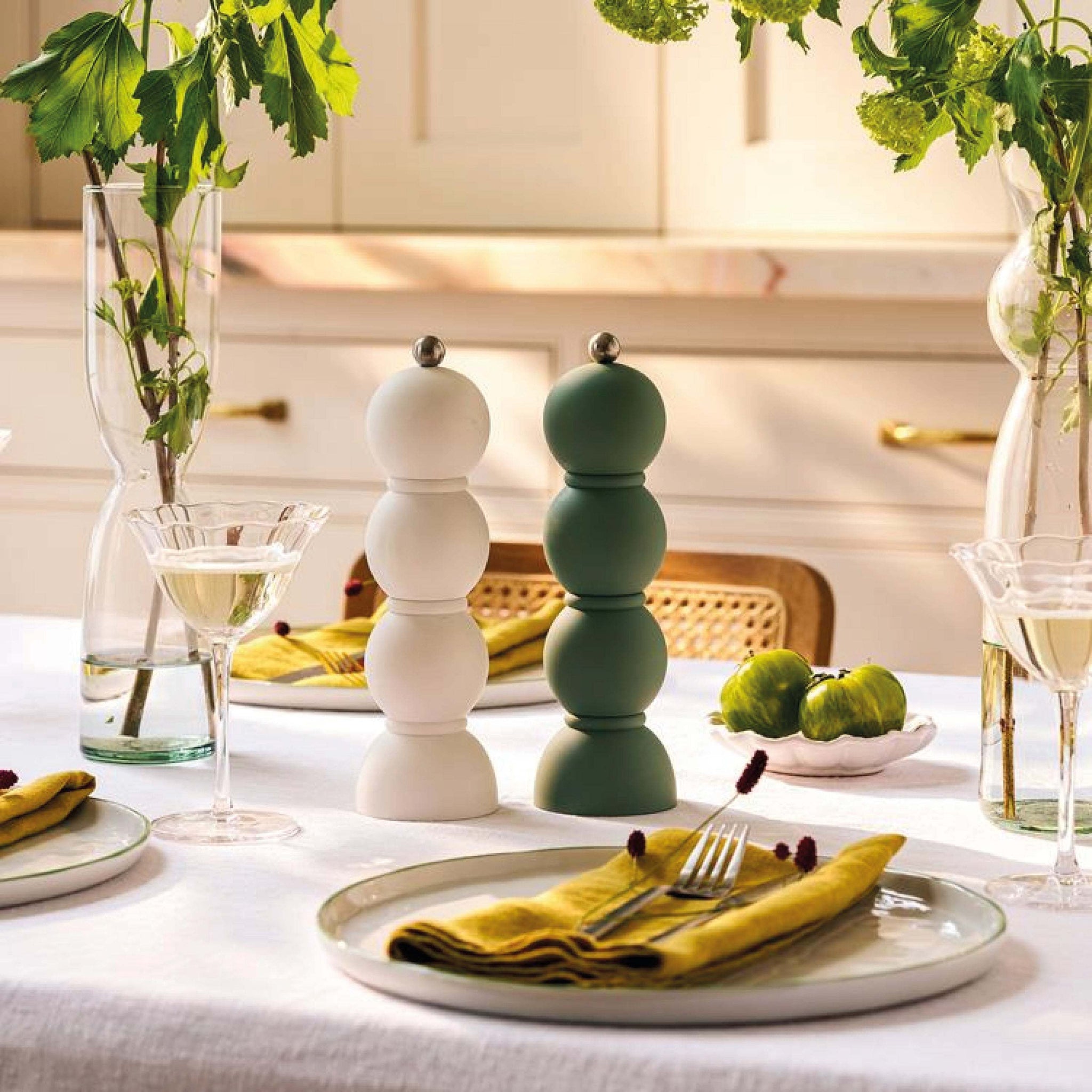 Addison Ross Scandi Moss Bobbin Salt or Pepper Mill - Stylish