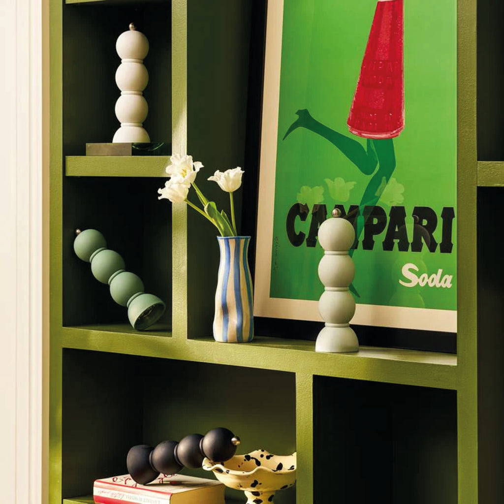 Addison Ross Scandi Moss Bobbin Salt or Pepper Mill - Jo And Co Addison Ross Scandi Moss Bobbin Salt or Pepper Mill - Addison Ross