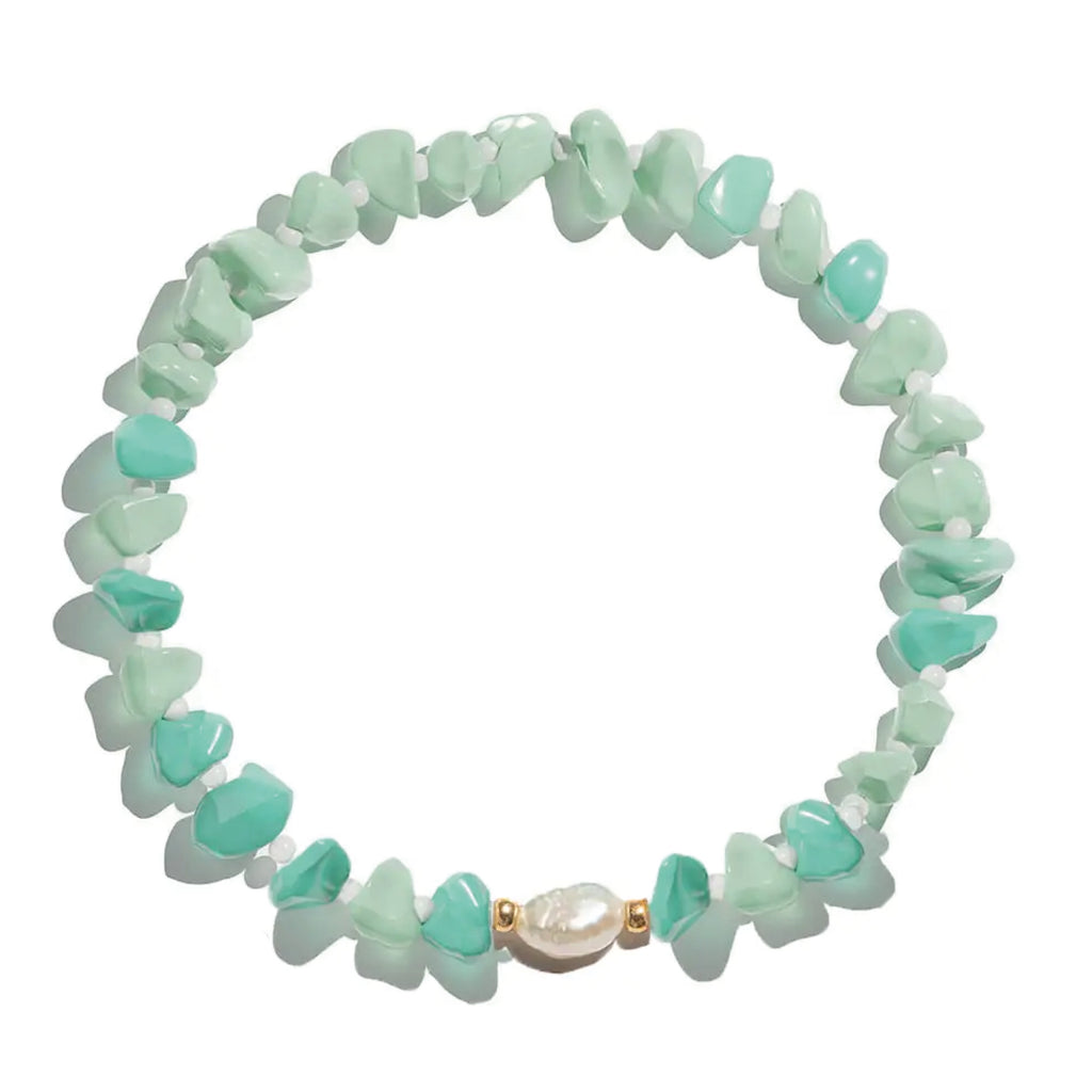 Amazonite & Pearl Crystal Bracelet - Jo And Co Tinkalink Amazonite & Pearl Crystal Bracelet - Tinkalink