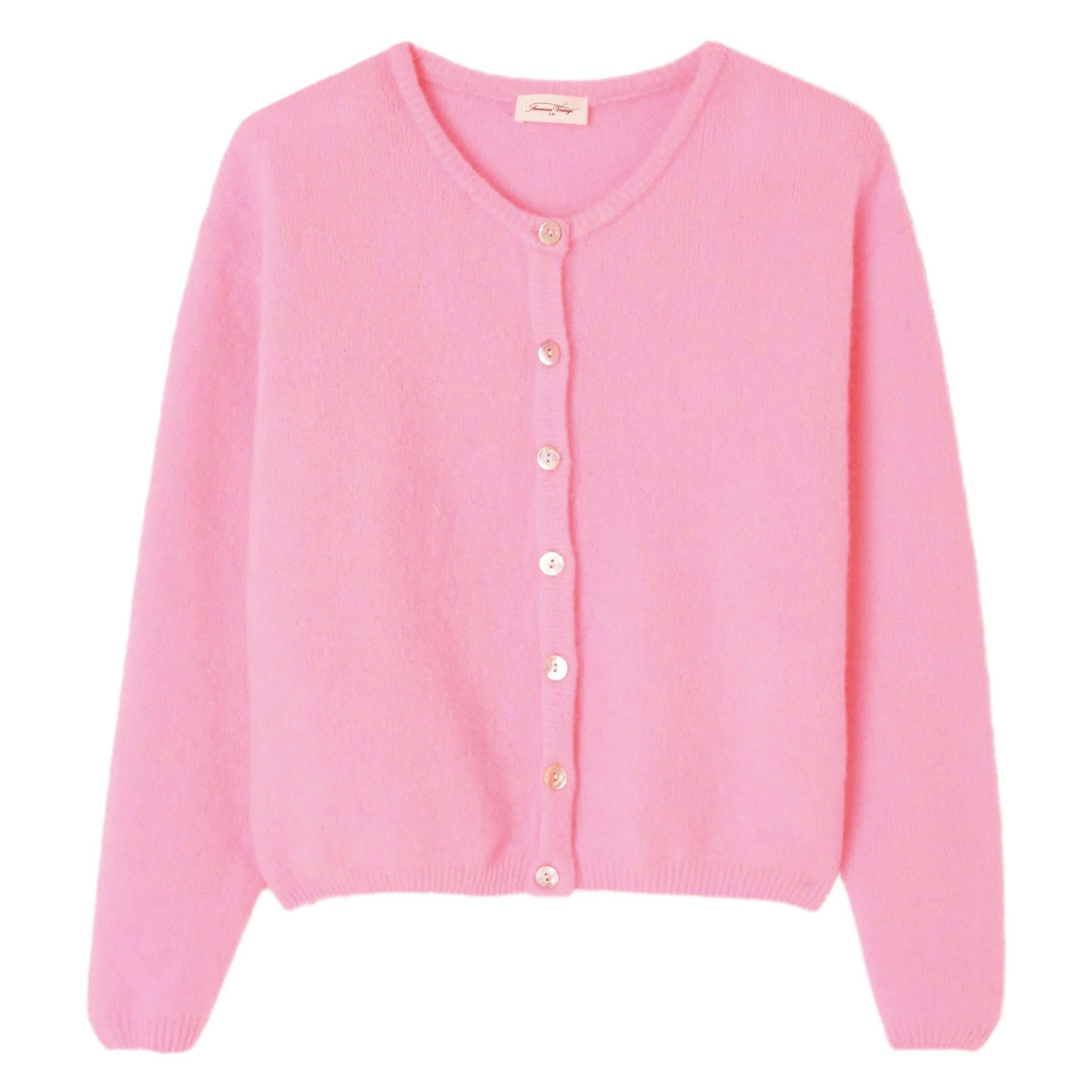 Rose Chine Vitow Cardigan - Luxurious Alpaca Wool & Comfort Fit