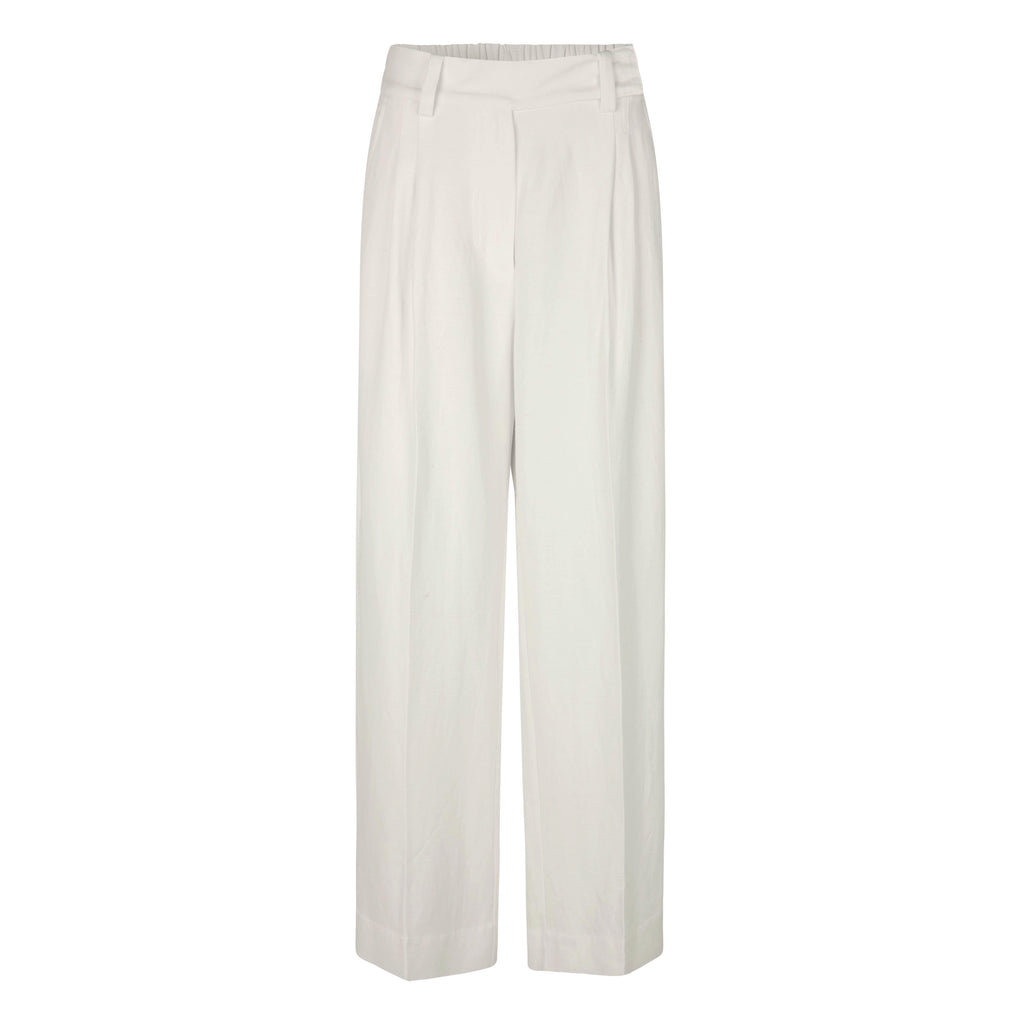 Second Female Antique White Lino New Trousers - Jo And Co Second Female Antique White Lino New Trousers - Second Female