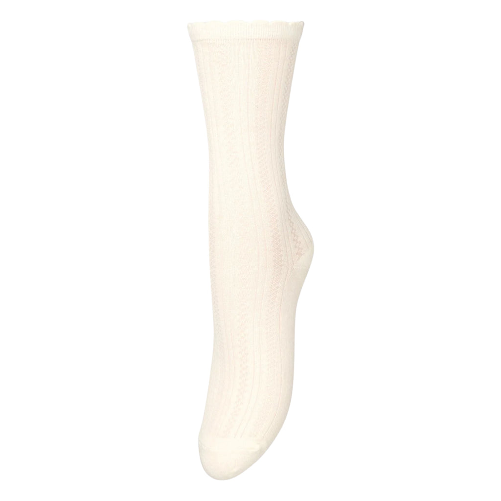 Beck Sondergaard Birch White Crochia Cotta Socks - Jo And Co Beck Sondergaard Birch White Crochia Cotta Socks - Beck Sondergaard