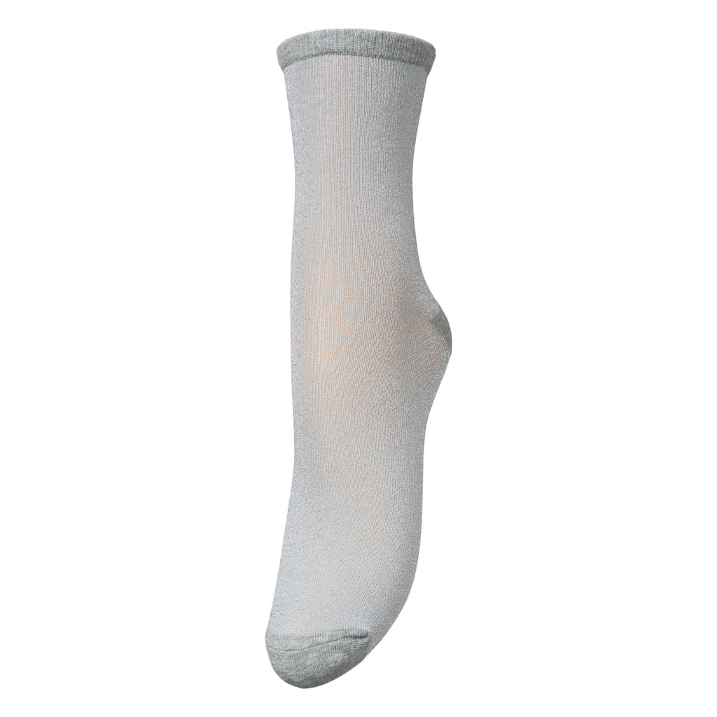 Beck Sondergaard Light Grey Dina Solid Socks - Jo And Co Beck Sondergaard Light Grey Dina Solid Socks - Beck Sondergaard