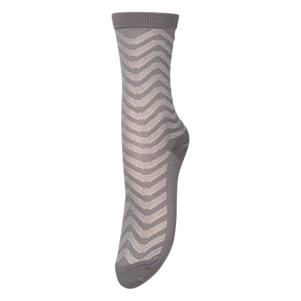 Beck Sondergaard Smoked Gray Mina Glitter Socks - Jo And Co Beck Sondergaard Smoked Gray Mina Glitter Socks - Beck Sondergaard