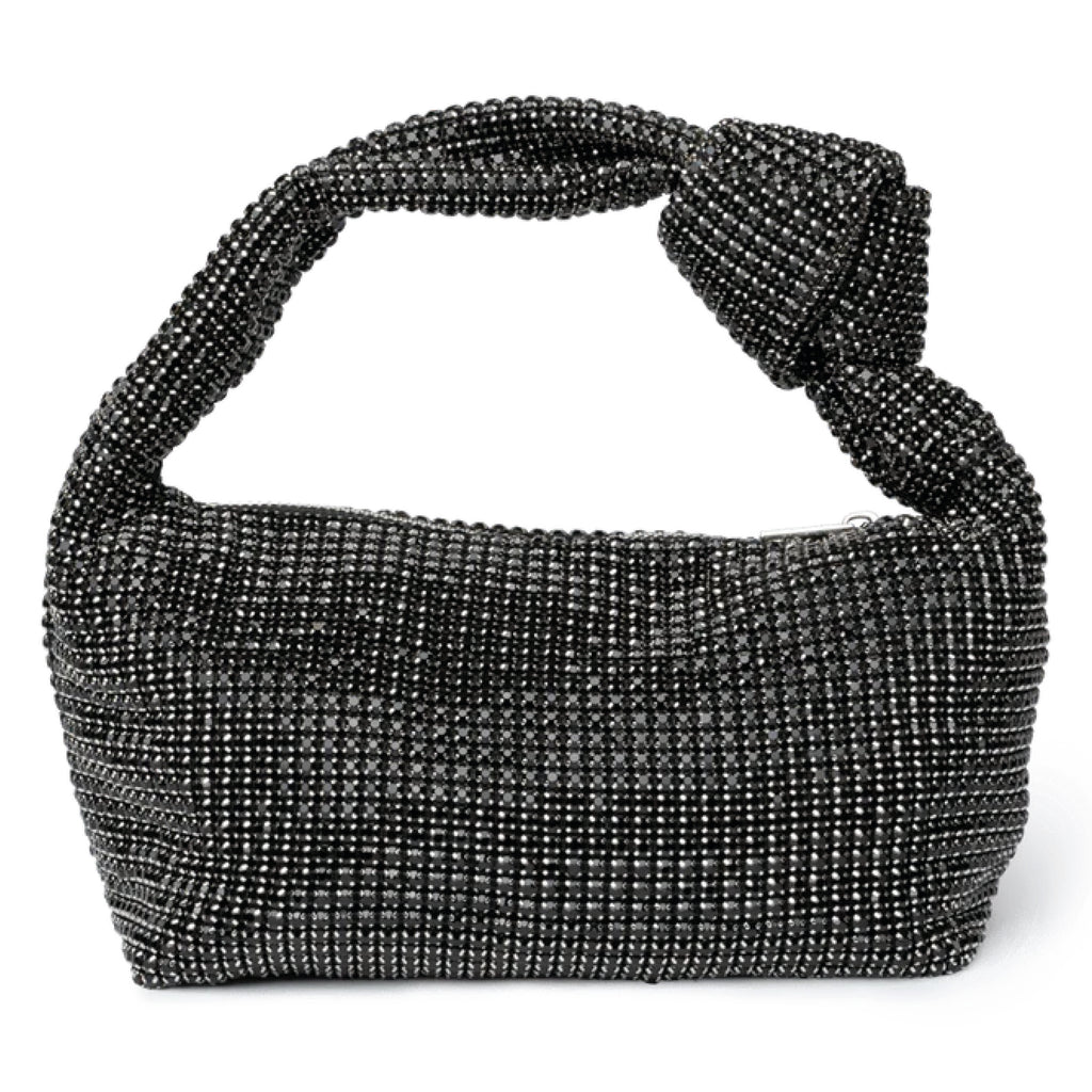 Black Crystal Silvermoon Crystal Bag - Jo And Co Black Crystal Silvermoon Crystal Bag - SUI AVA