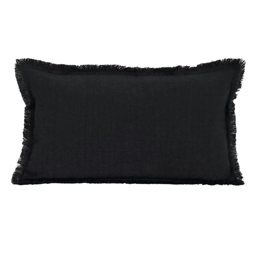 Carbon grey rectangular cushion.
Carbon Saddlewood Rectangular Cushion - Jo And Co Carbon Saddlewood Rectangular Cushion