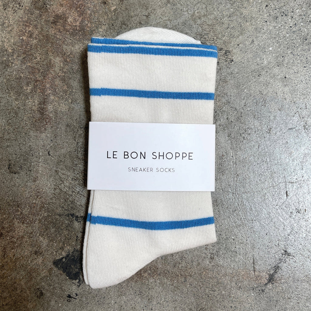 Jo And Co Le Bon Shoppe Ciel Blue Wally Socks