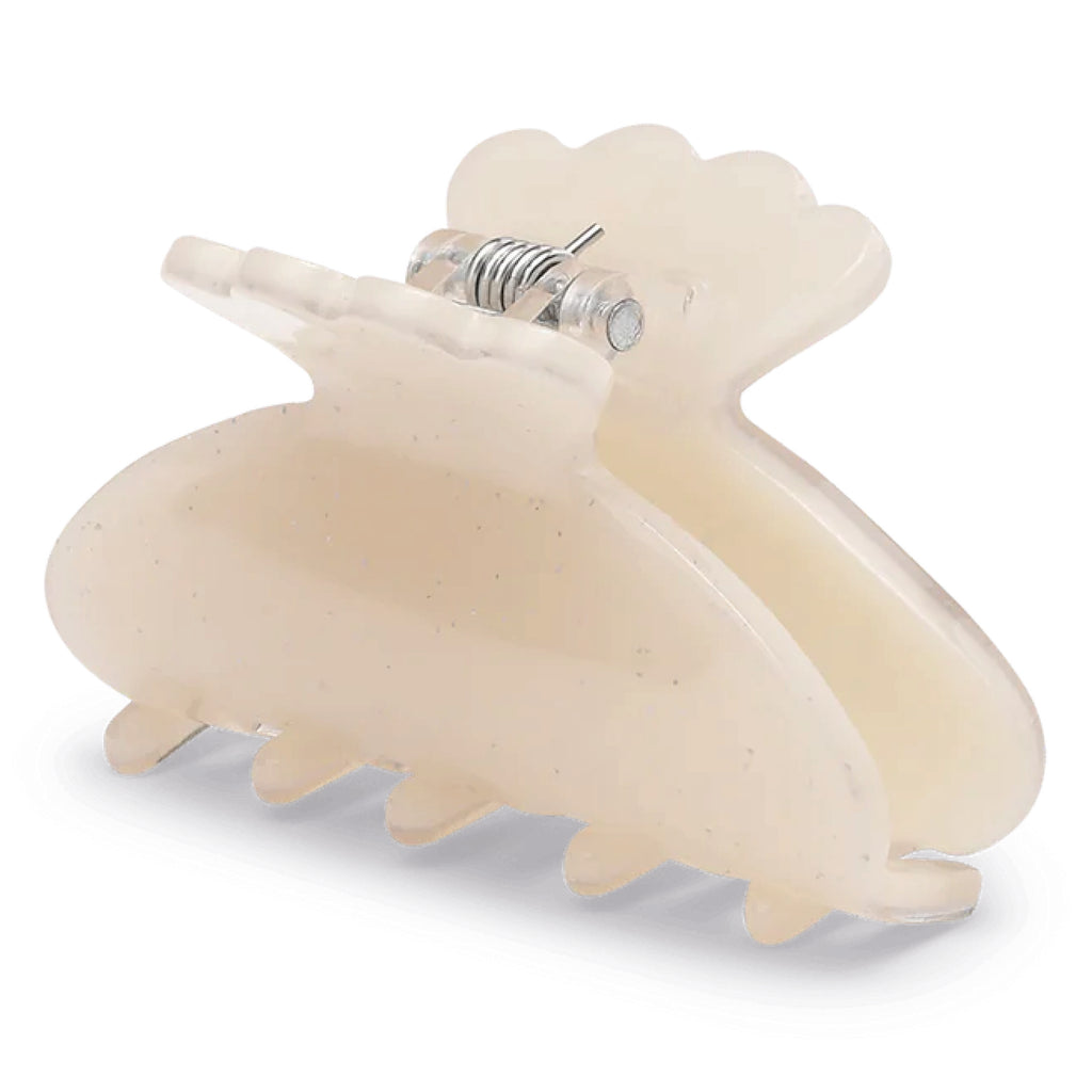 Cream Glitter Helle Pastel Mini Hair Claw - Jo And Co Cream Glitter Helle Pastel Mini Hair Claw - SUI AVA