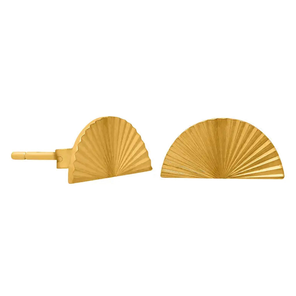 Everyday Gold Sunrise Crescent Studs - Jo And Co Everyday Gold Sunrise Crescent Studs