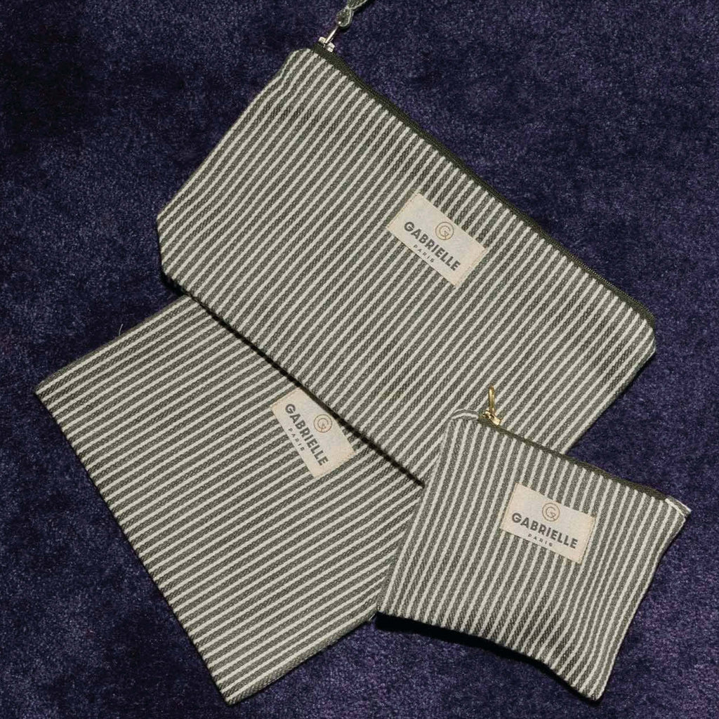 Gabrielle Paris Quartz Stripes Cotton Wallet - Jo And Co Gabrielle Paris Quartz Stripes Cotton Wallet - Gabrielle Paris