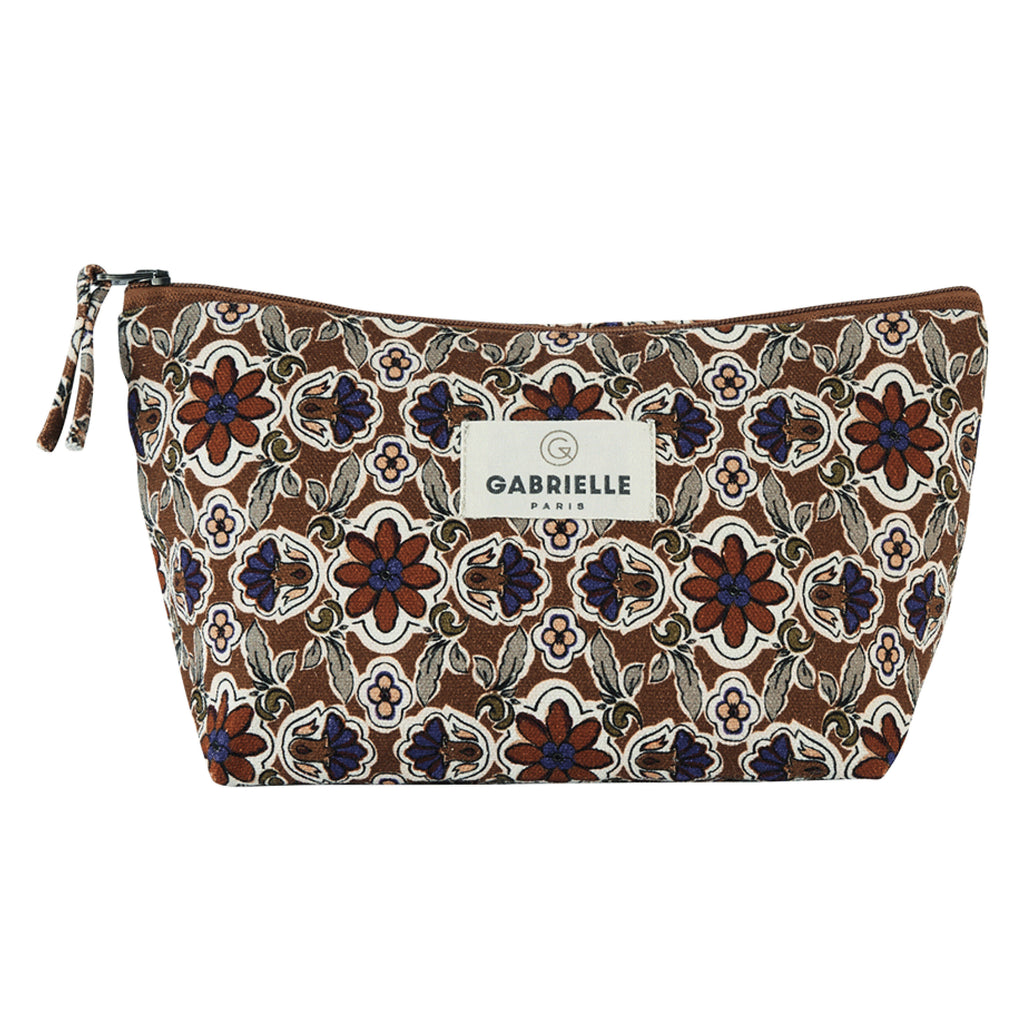 Gabrielle Paris Ruby Jewel Cotton Beauty Pouch - Jo And Co Gabrielle Paris Ruby Jewel Cotton Beauty Pouch - Gabrielle Paris