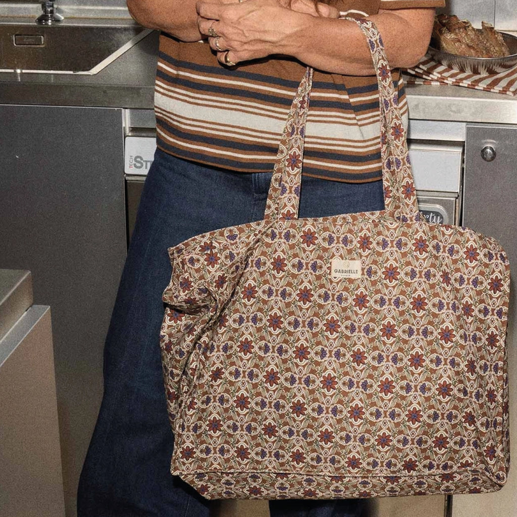 Gabrielle Paris Ruby Jewel Cotton Weekend Bag - Jo And Co Gabrielle Paris Ruby Jewel Cotton Weekend Bag - Gabrielle Paris