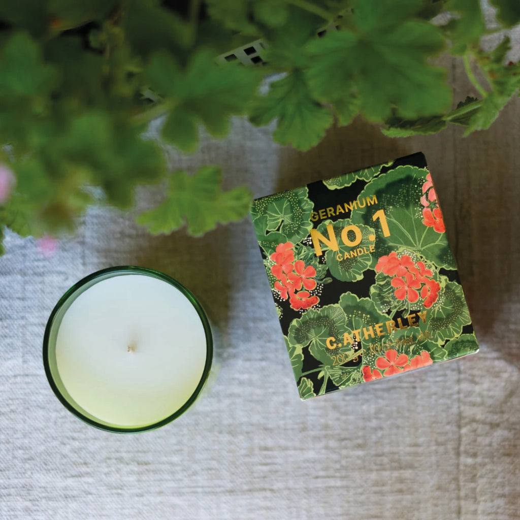 Geranium No.1 Red Geranium Candle 200g - Jo And Co Geranium No.1 Red Geranium Candle 200g - C. Atherley