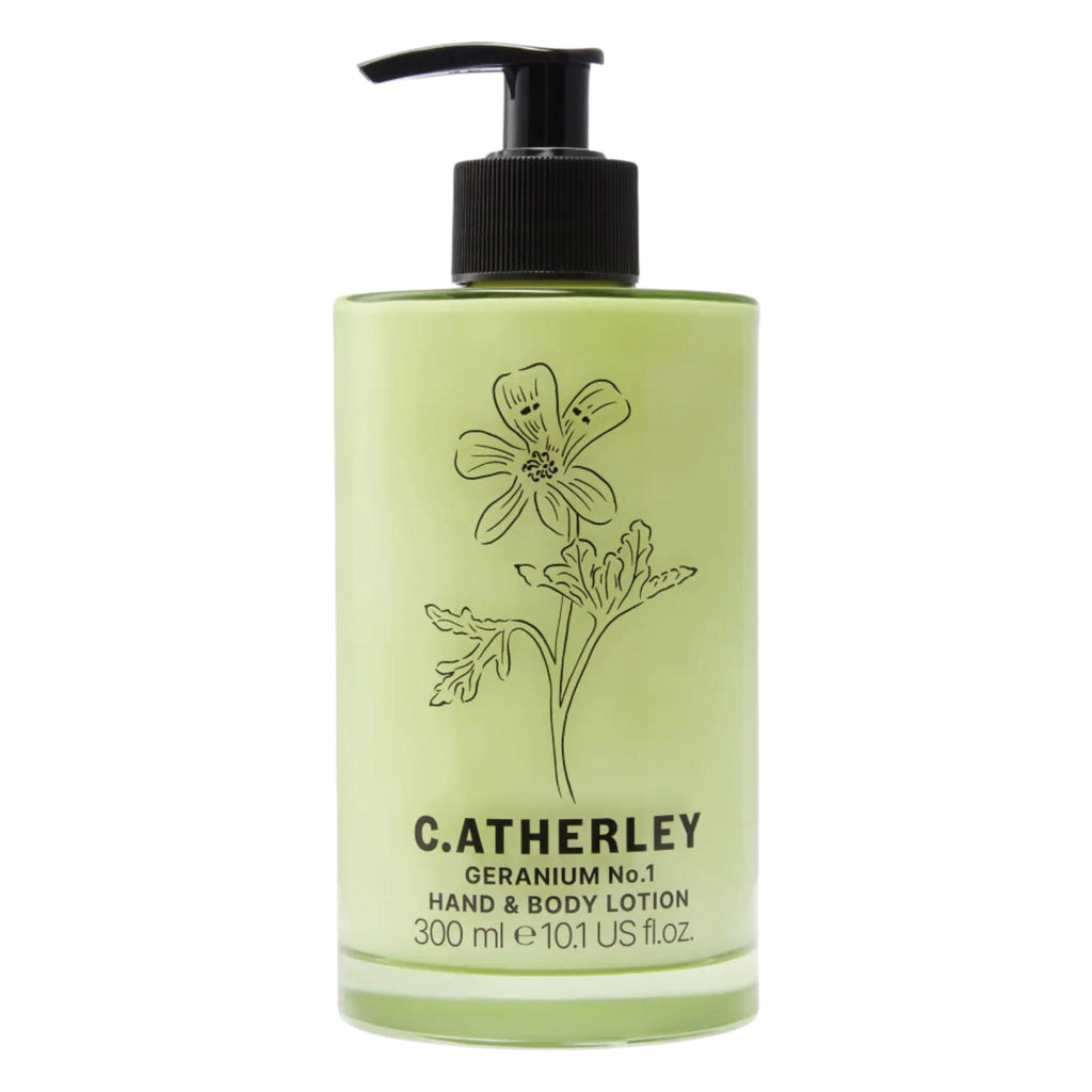 Hand & Body Lotion with shea butter and cocoa butter scented with geranium fragrance with hints of rose, lemon, mint and cedar.
Geranium No.1 Hand & Body Lotion 300ml - Jo And Co Geranium No.1 Hand & Body Lotion 300ml - C.Atherley London