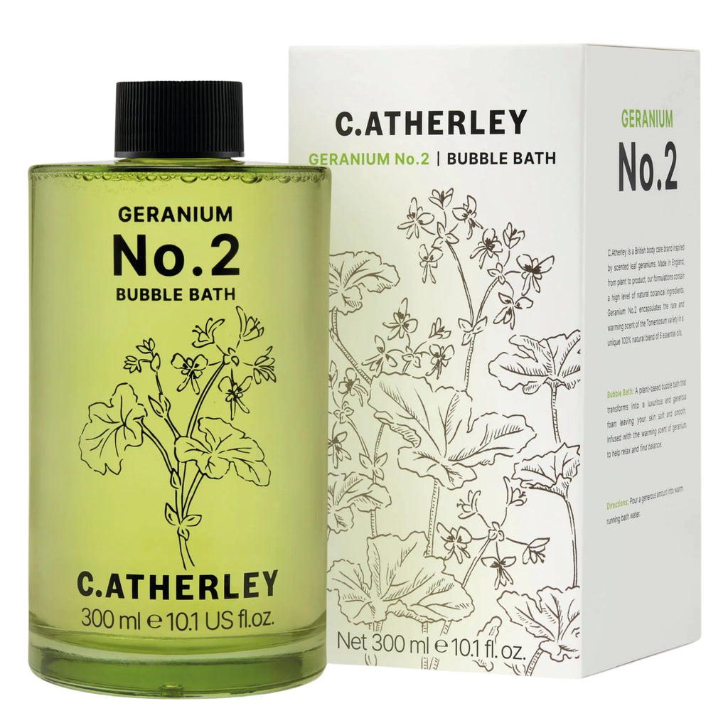 Bubble bath fragranced with peppermint scented leaf geranium with clove and coriander.
Geranium No.2 Bubble Bath 300ml - Jo And Co Geranium No.2 Bubble Bath 300ml - C.Atherley London