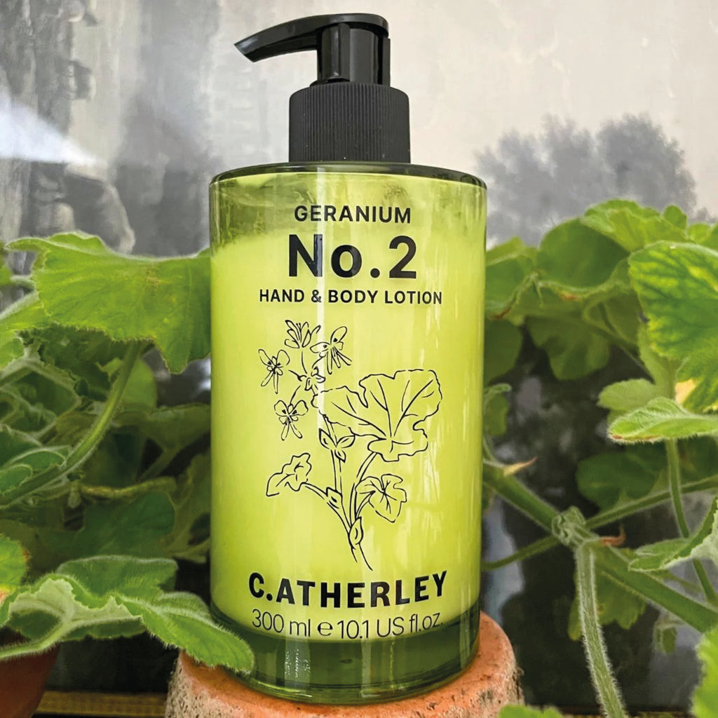 Hand & Body Lotion with peppermint scented leaf geranium with a hint of clove and coriander.
Geranium No.2 Hand & Body Lotion 300ml - Jo And Co Geranium No.2 Hand & Body Lotion 300ml - C.Atherley London
