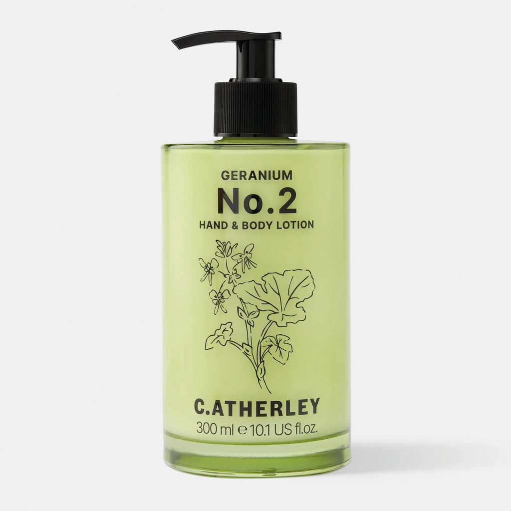 Hand & Body Lotion with peppermint scented leaf geranium with a hint of clove and coriander.
Geranium No.2 Hand & Body Lotion 300ml - Jo And Co Geranium No.2 Hand & Body Lotion 300ml - C.Atherley London
