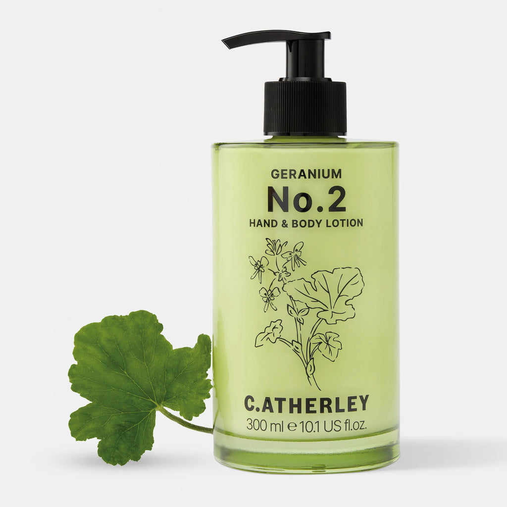 Hand & Body Lotion with peppermint scented leaf geranium with a hint of clove and coriander.
Geranium No.2 Hand & Body Lotion 300ml - Jo And Co Geranium No.2 Hand & Body Lotion 300ml - C.Atherley London