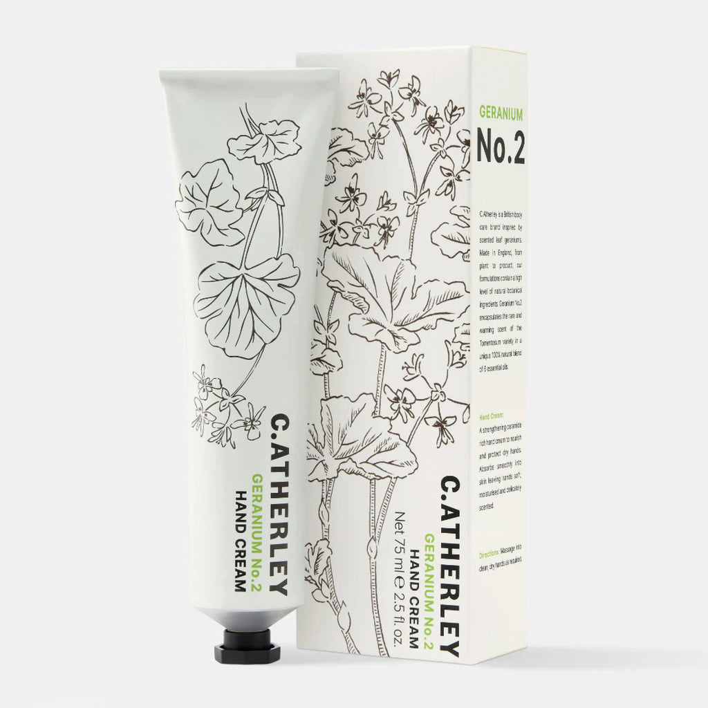 Hand cream with peppermint scented leaf geranium with a hint of clove and coriander.
Geranium No.2 Hand Cream 75ml - Jo And Co Geranium No.2 Hand Cream 75ml - C.Atherley London