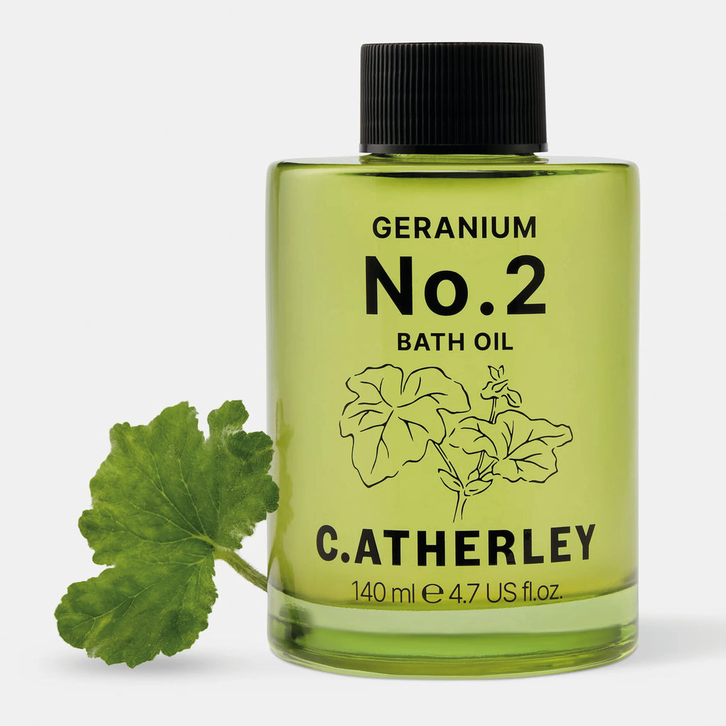 Bath oil with peppermint scented leaf geranium with a hint of clove and coriander.
Geranium No. 2 Bath Oil 140ml - Jo And Co Geranium No. 2 Bath Oil 140ml - C.Atherley London