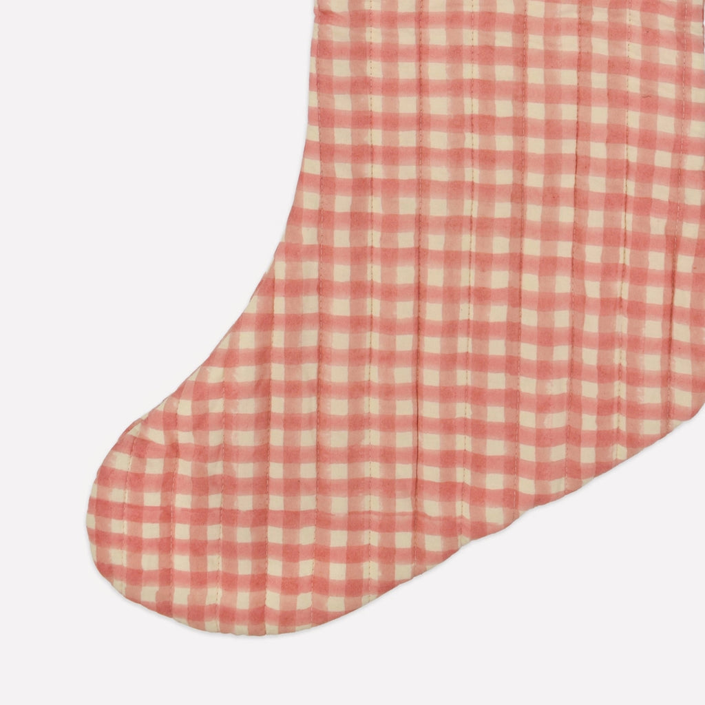 Gingham Floss Christmas Stocking - Jo And Co Gingham Floss Christmas Stocking - YONDER