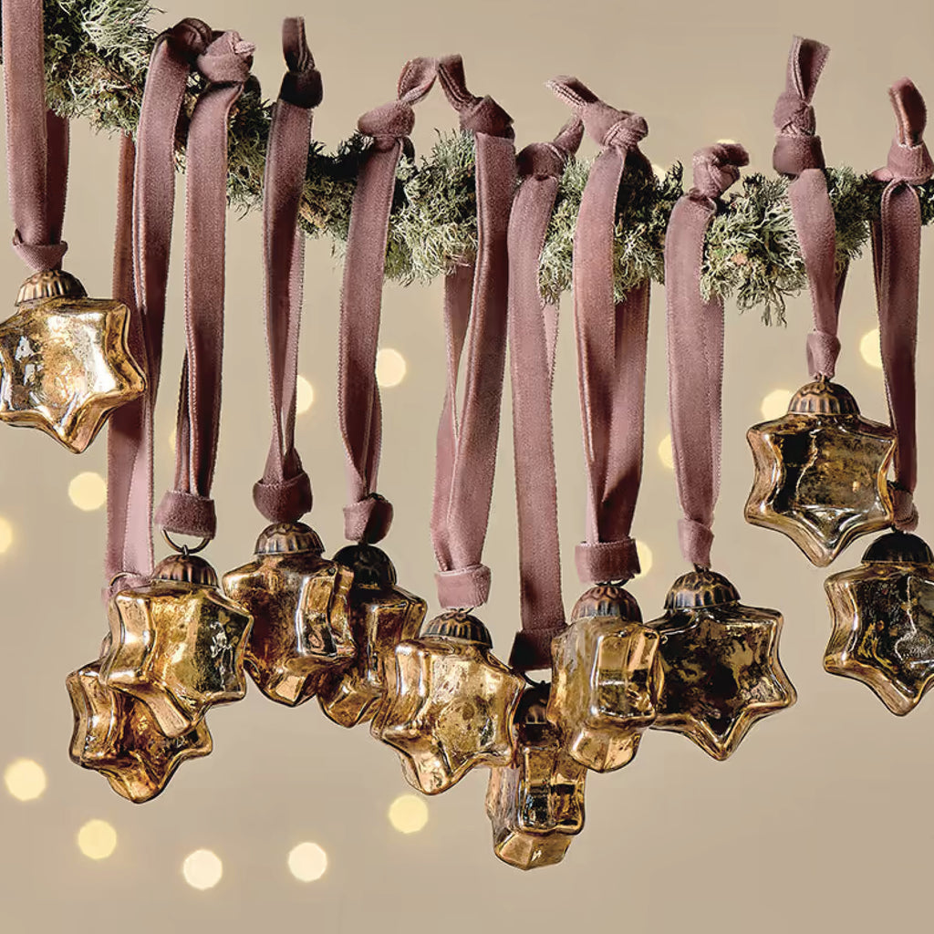 Gold Mini Sardi Star Bauble - Jo And Co Gold Mini Sardi Star Bauble