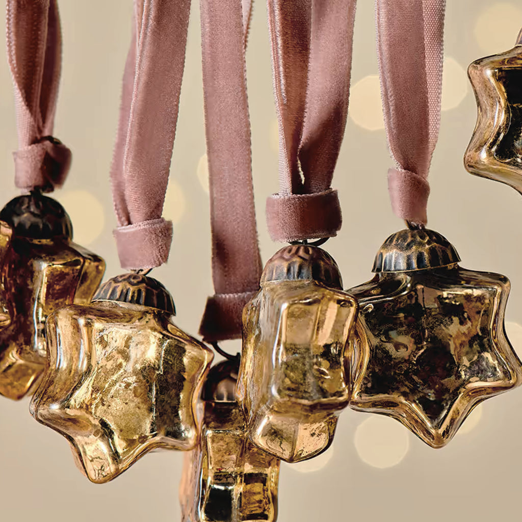 Gold Mini Sardi Star Bauble - Jo And Co Gold Mini Sardi Star Bauble