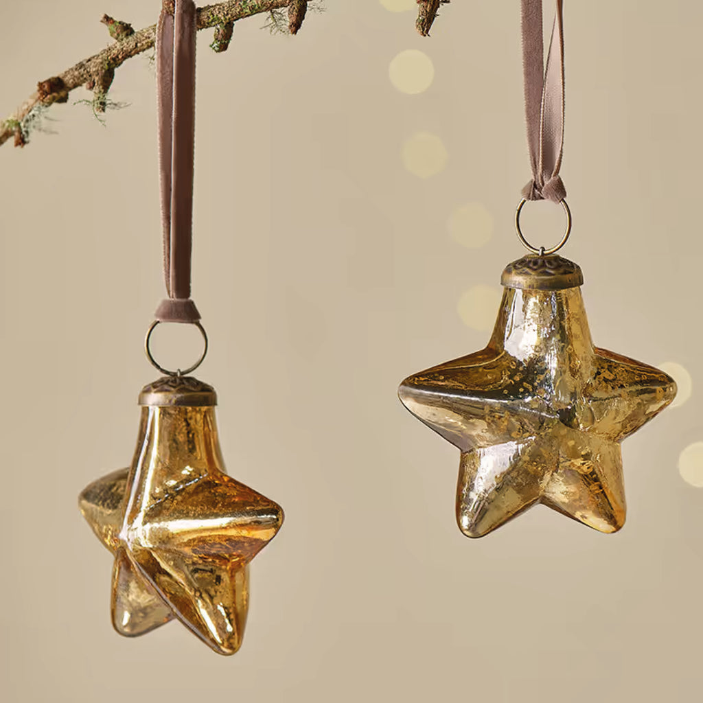 Gold Sardi Star Bauble - Jo And Co Gold Sardi Star Bauble 