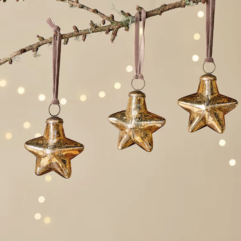 Gold Sardi Star Bauble - Jo And Co Gold Sardi Star Bauble 