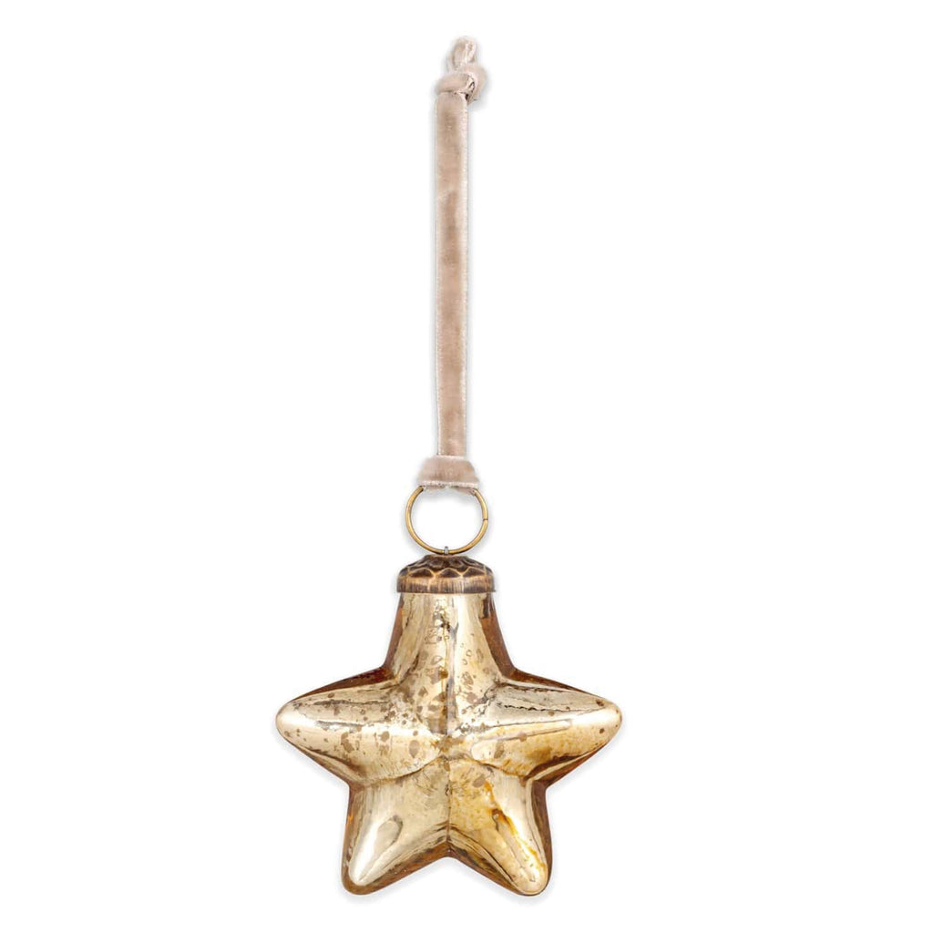Gold Sardi Star Bauble - Jo And Co Gold Sardi Star Bauble 