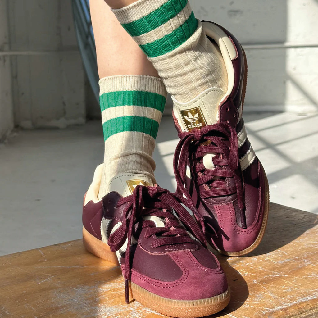 Jo & Co Le Bon Shoppe Green Her Varsity Socks
