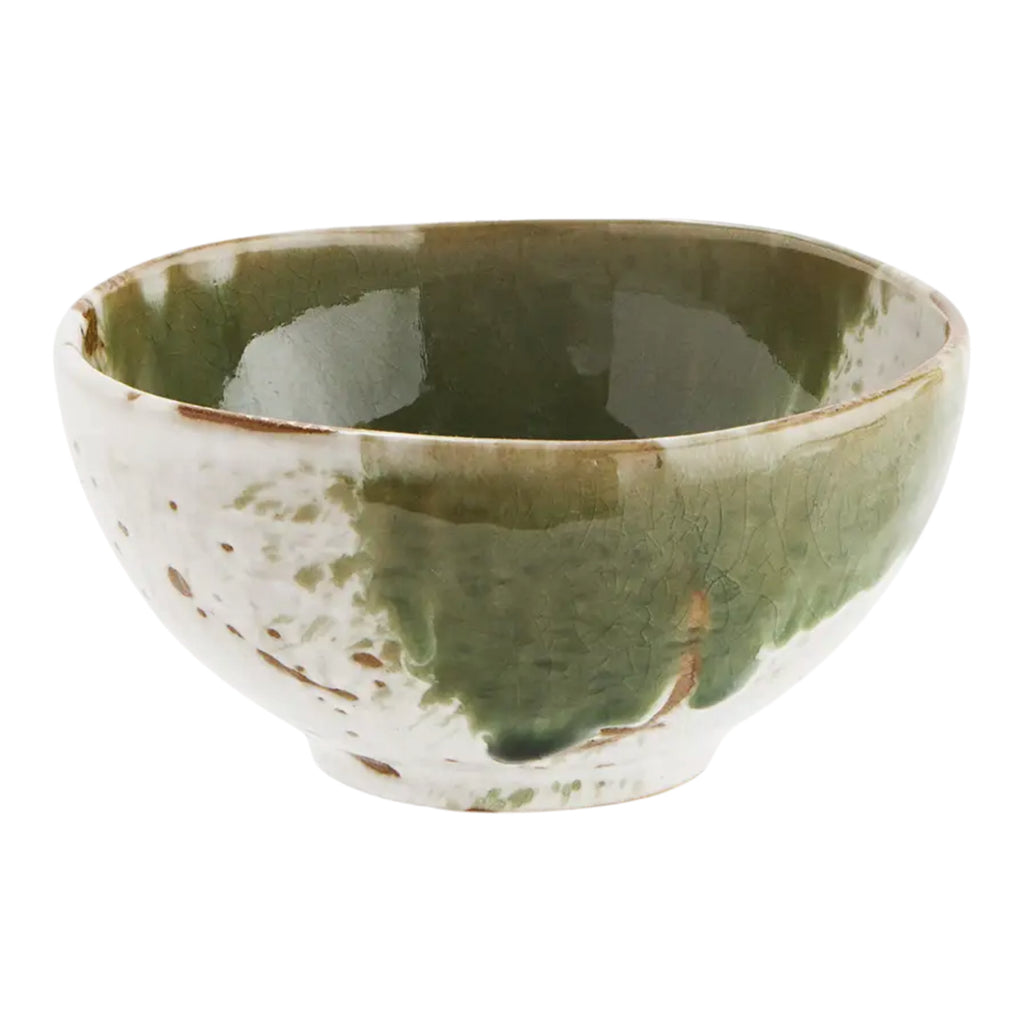 Green and white small stoneware bowl with natural reactive glaze, 12cm diameter, dishwasher and microwave safe.
Green & White Small Stoneware Bowl - Jo And Co Green & White Small Stoneware Bowl
