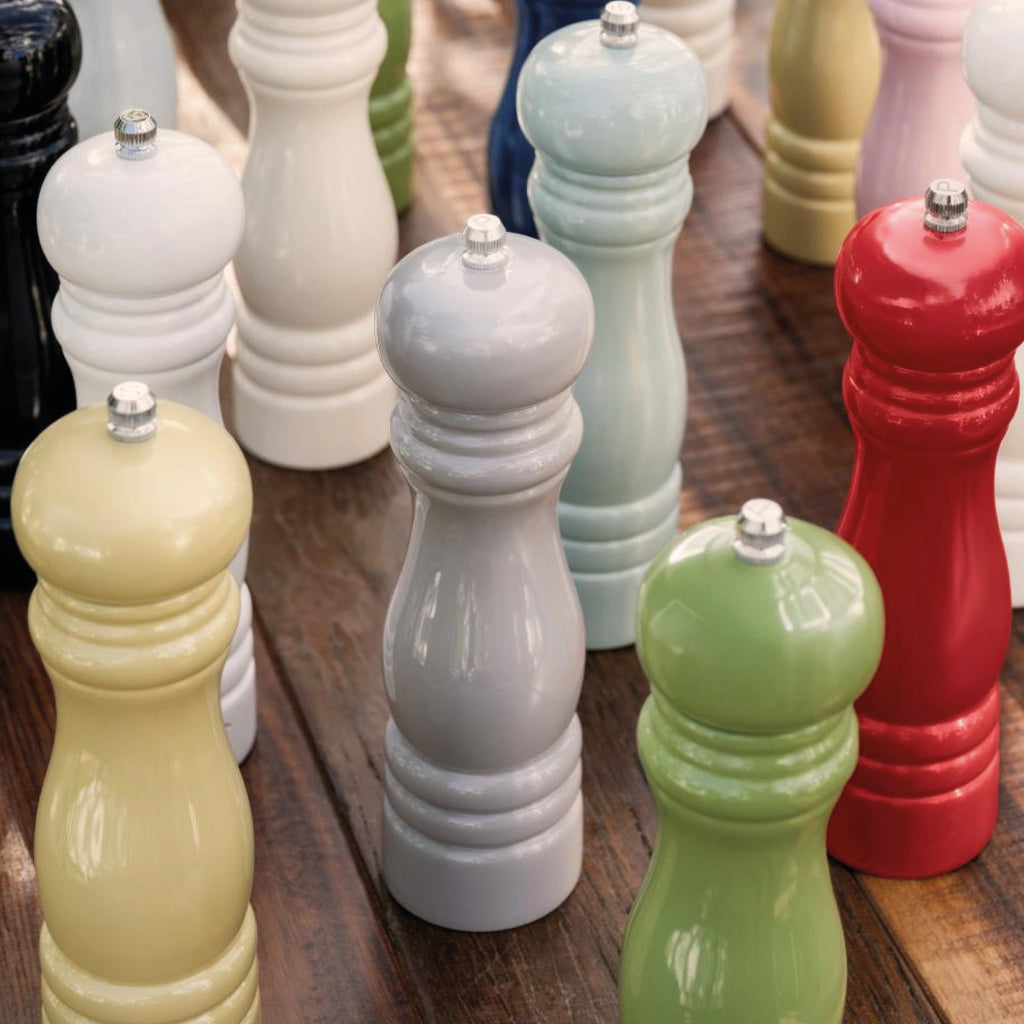 Grey wooden salt and pepper mill set.
Grey Salt & Pepper Mill Set - Jo And Co Grey Salt & Pepper Mill Set